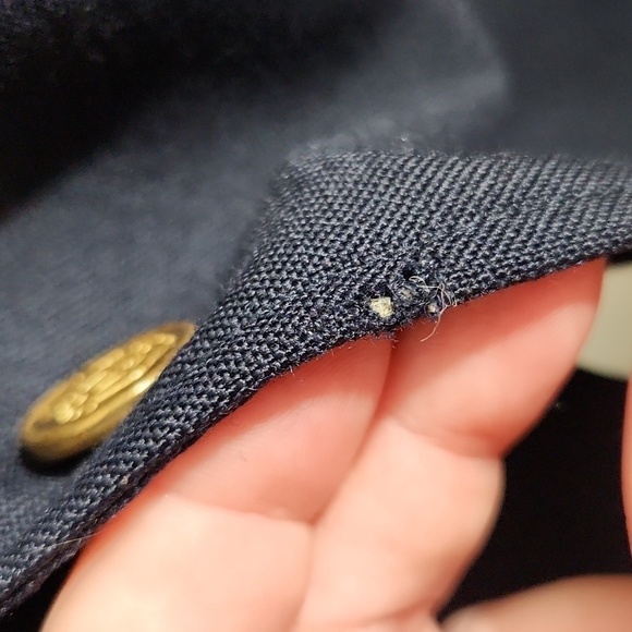 Vintage Hill & Archer Wool Blend Suit Navy Blue 40R HAS FLAWS SEE DESCRIPTION - Picture 7 of 16